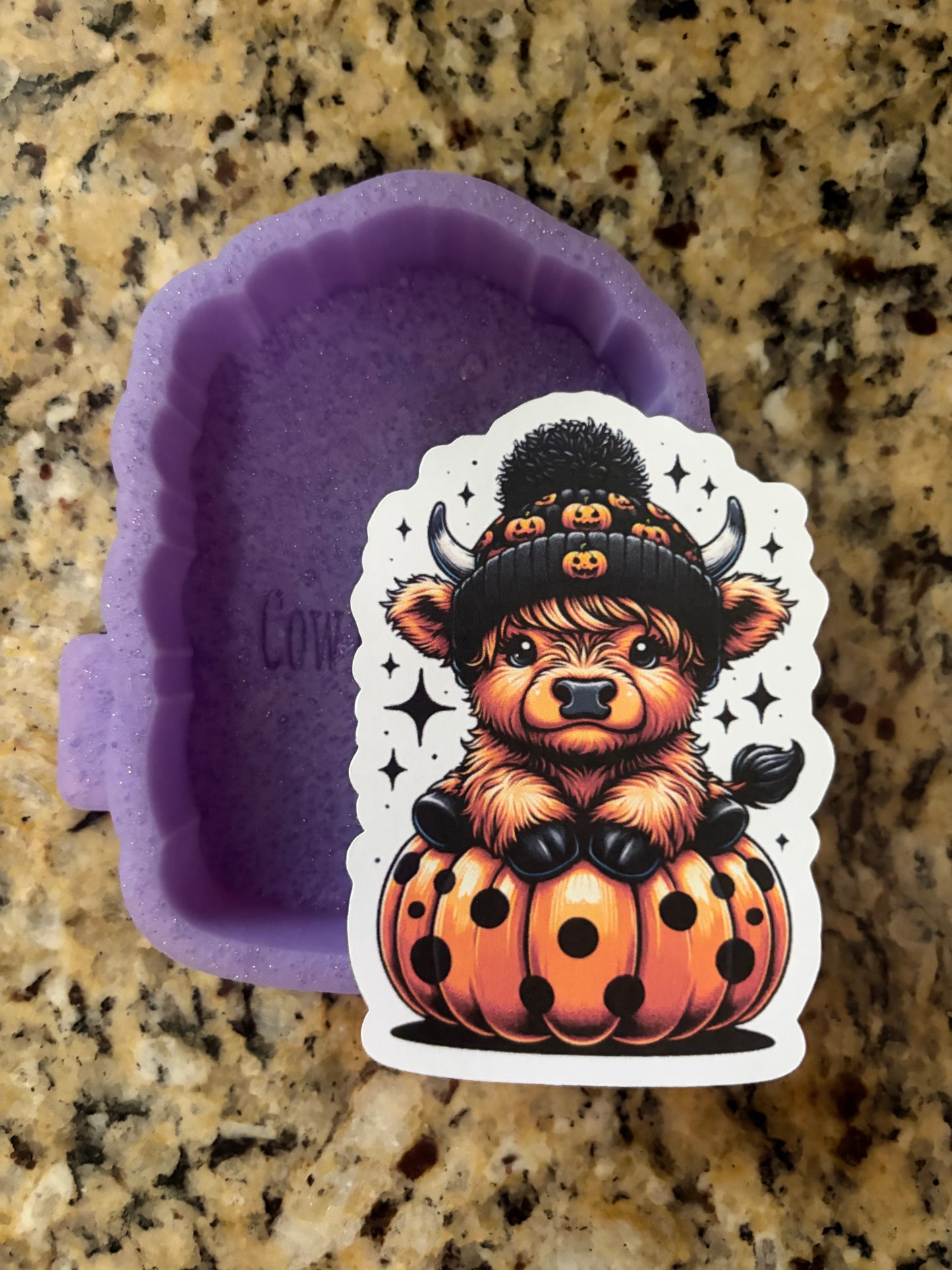 Cow in pumpkin